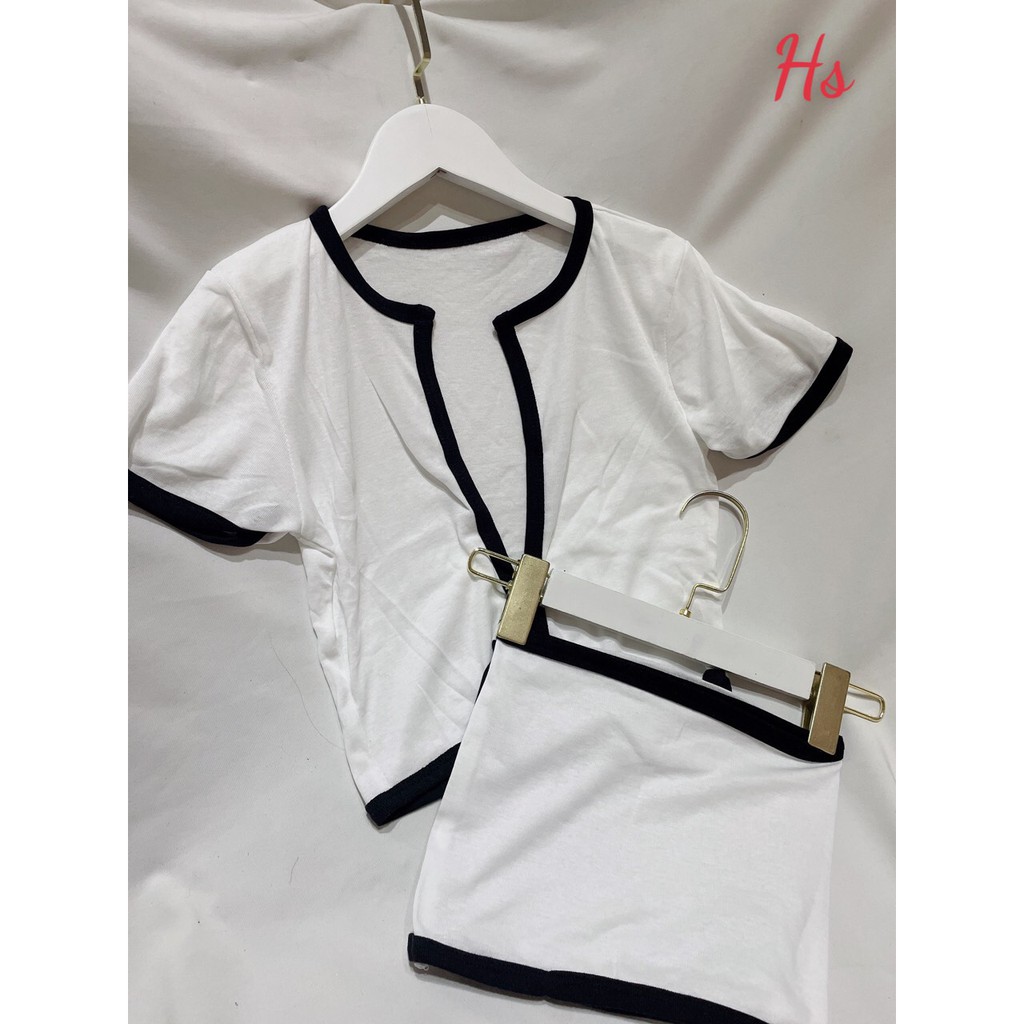 Set Áo Quây Kèm Áo Crt Khoác Chất Liệu Cotton THÚY VI STORE