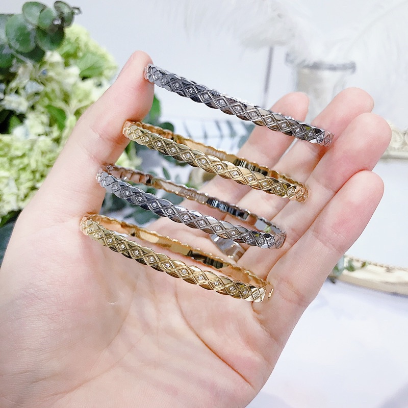 Vòng Tay Titan Không Rỉ Lắc Tay Titanium Chất Bền Đẹp Không Kích Ứng Da
