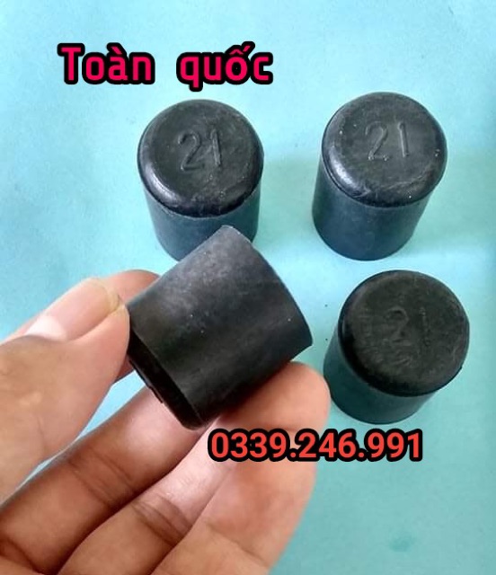 10 chiếc phi 21 bao ngoài chân đế, chụp cao su bọc chân bàn ghế, nút nhựa chống xước