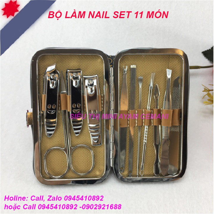 Bộ dụng cụ làm móng 11 món Made in Russia - dụng cụ làm nail