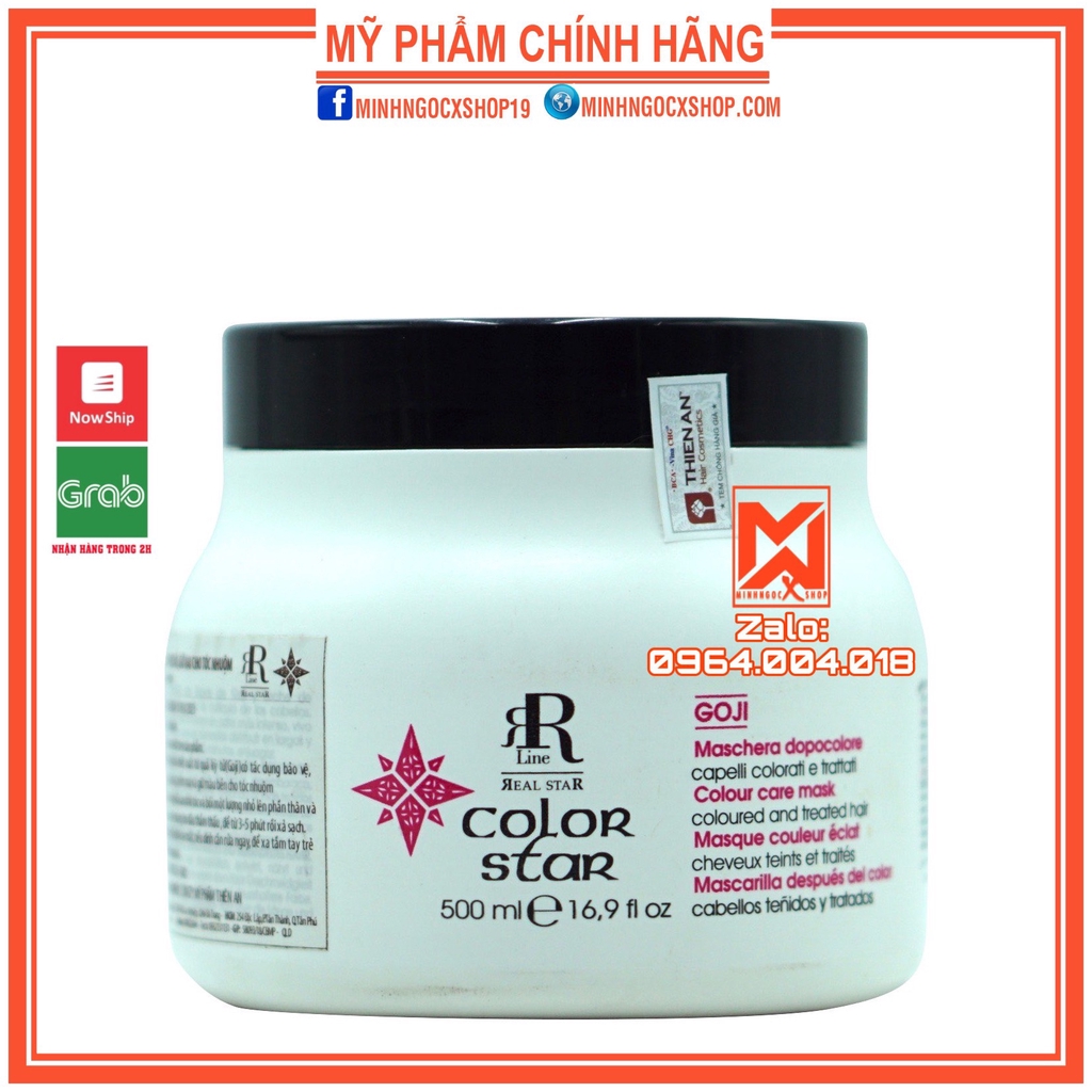 Ủ tóc - kem ủ tóc phục hồi giữ màu nhuộm COLOR STAR 500ml chính hãng