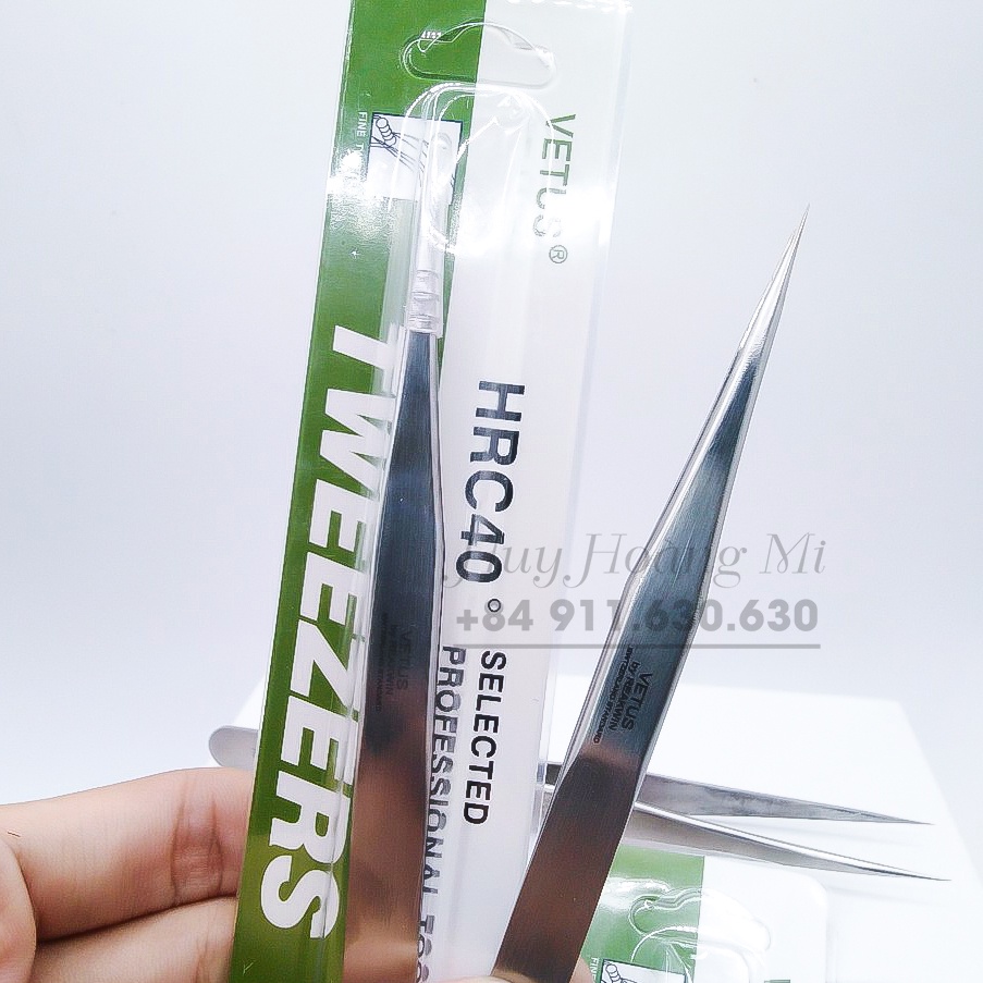 Nhíp Tách Thẳng _ Cong Trơn Vetus - Dụng Cụ Nối Mi Siêu Bền - HUY HOÀNG MI