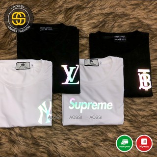 Áo thun phản quang LOGO - form rộng tay lỡ Unisex ( siêu đẹp và thêm ảnh thật ạ )