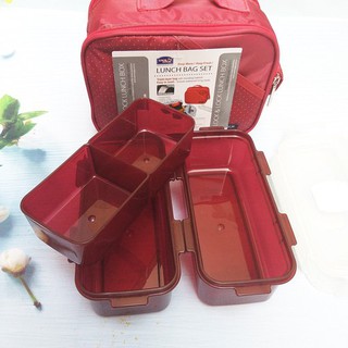 [Lock&Lock] Bộ hộp cơm trưa HPL762DB/DR/DG