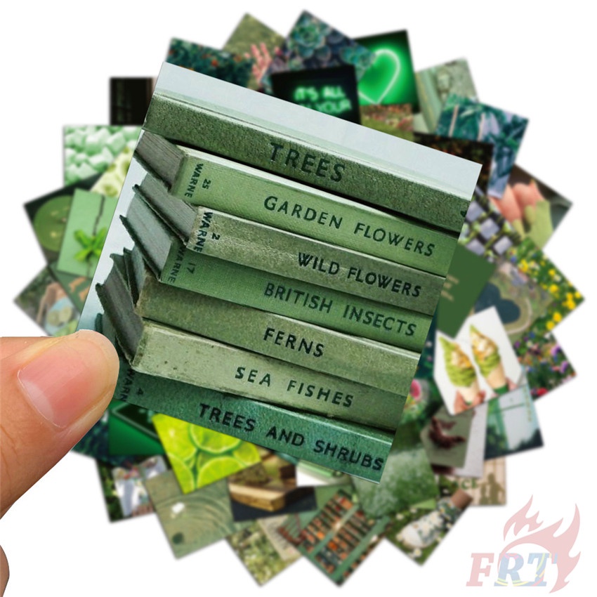 ❉ Beautiful Scenery Series 01 Morning . Green Garden Stickers ❉ 56Pcs/Set DIY Fashion Mixed Luggage Laptop Skateboard Doodle Decals Stickers