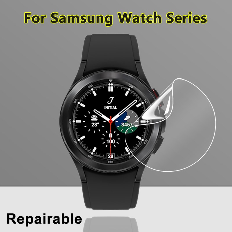 Miếng Dán Bảo Vệ Màn Hình Bằng TPU Mềm Trong Suốt Cho Samsung Galaxy Watch4 Classic Watch3 Active2 40mm 41mm 42mm 44mm 45mm 46mm Kính