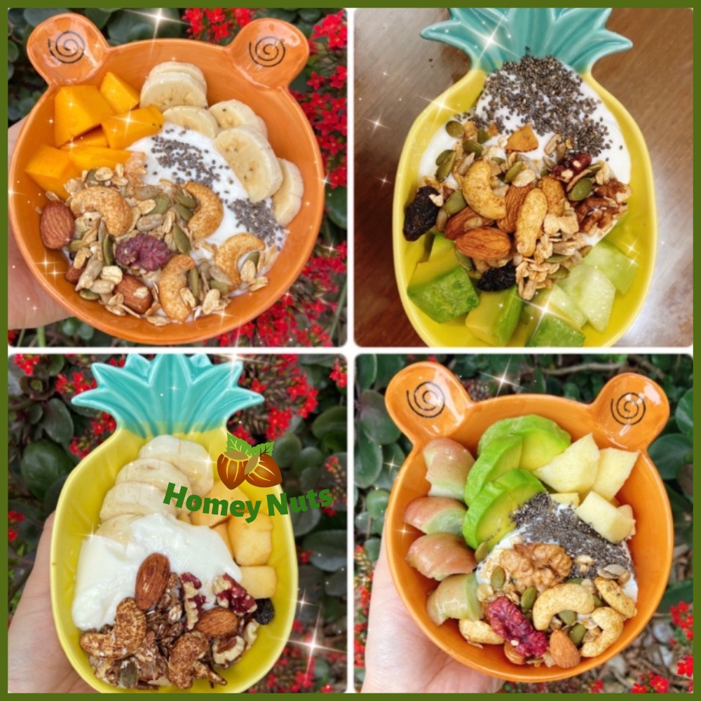 SET quà tặng Granola siêu hạt Mix 11 loại hạt cao cấp: Tặng các dịp lễ như sinh nhật, 8/3, 20/10, tết ...