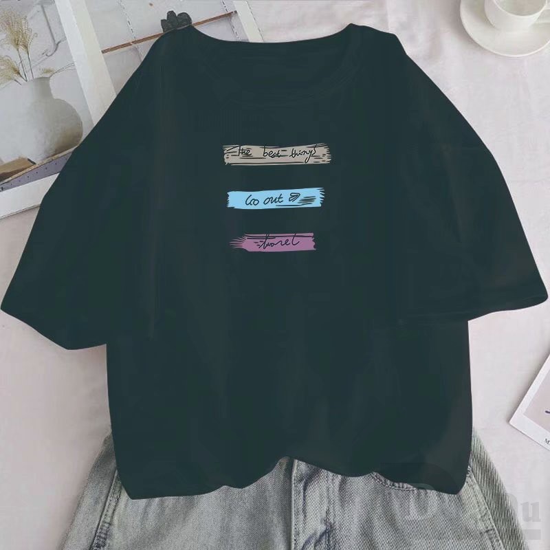 Áo Thun Mùa Hè In Họa Tiết DaDu Đơn Giản Trẻ Trung  Áo Thun NgắN Tay DáNg Ôm ThờI Trang Cho Nữ