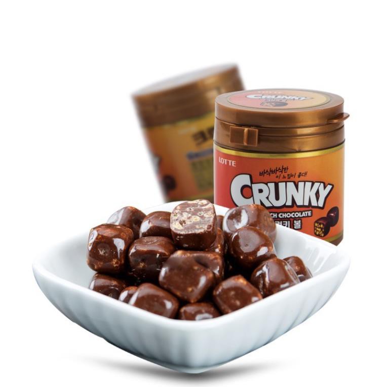 Lotte Crunky Crunch Chocolate hủ 76gr