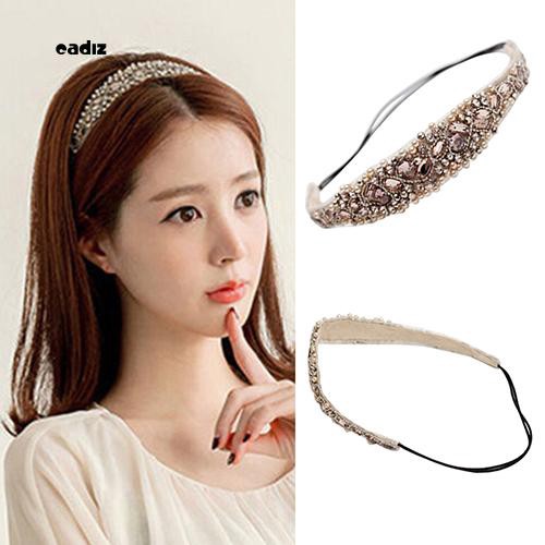 Băng đô len đính hạt trang trí thời trang cho nữ