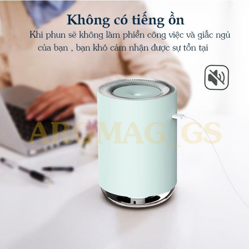 Máy xông tinh dầu cho phòng ngủ , ô tô - khử mùi , tạo độ ẩm 250ml ( đèn led 7 màu đẹp )