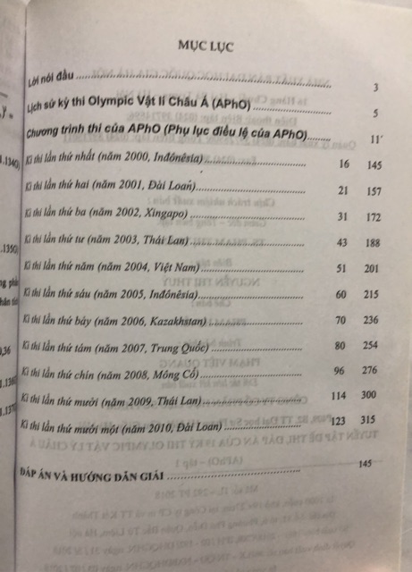 Sách - Tuyển tập Đề thi, Đáp án của 19 kì thi Olympic Vật lí châu Á Apho Tập 1