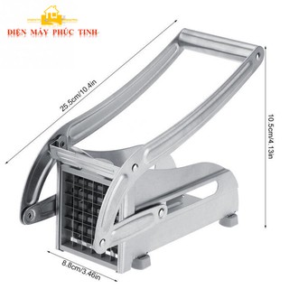 Máy cắt khoai tây inox 2 cỡ dao