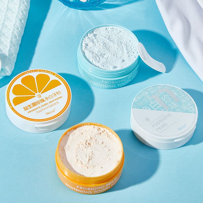 Nicor enzyme pearl whitening tooth powder fresh, dazzling, whitening, removing tooth yellow, whitening, cleaning, teeth