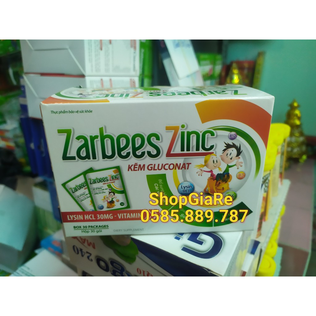 Zarbees Zinc bổ sung kẽm, hỗ trợ ăn ngon, tăng cường sức khỏe, đề kháng, miễn dịch chống còi xương