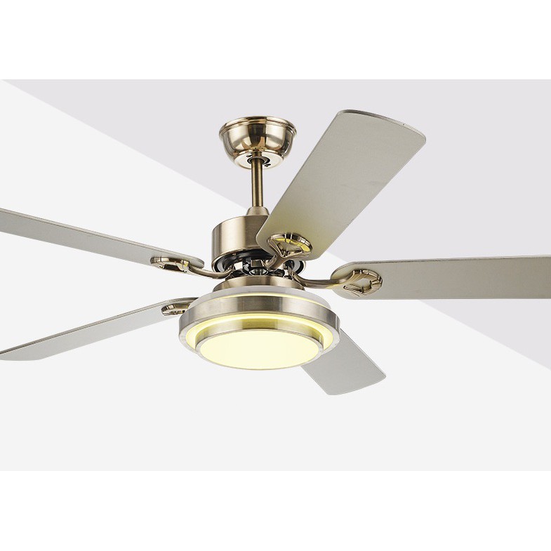 Đèn quạt trần  LUXURY DECORATIVE FAN LAMP Cánh Gỗ 52inch, đèn LED  LDFL52