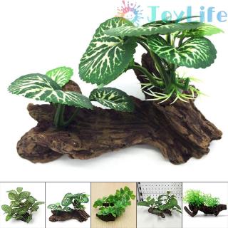 Cây giả trang trí bể cá