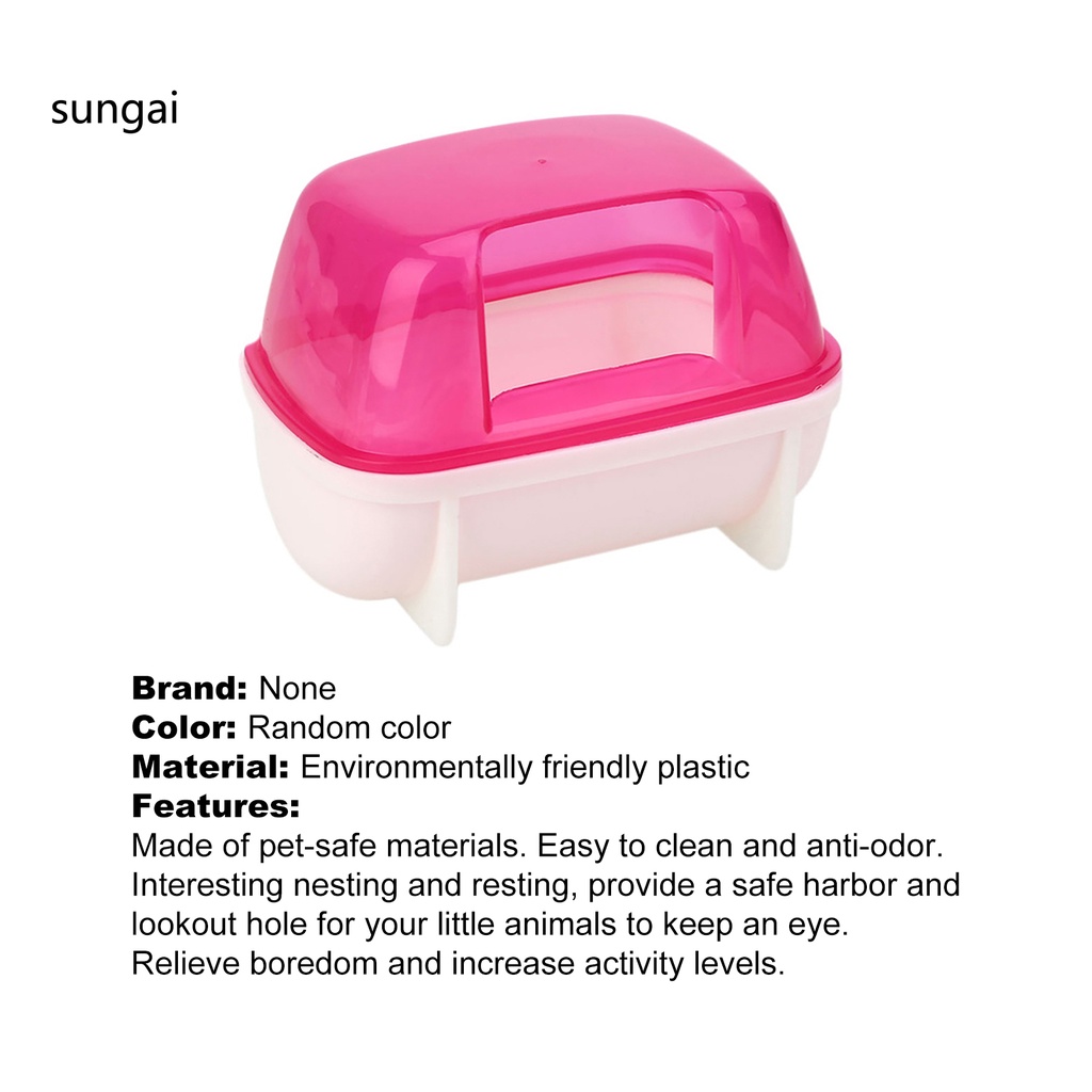 Bồn tắm bằng nhựa thoải mái cho thú cưng sóc chuột hamster