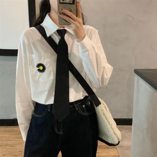 ÁO SƠ MI THÊU HOA CÚC