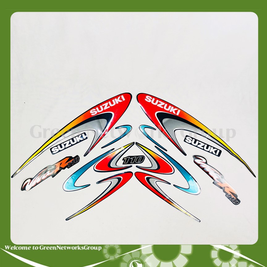 Tem dán decal trang trí xe Viva R110 Greennetworks