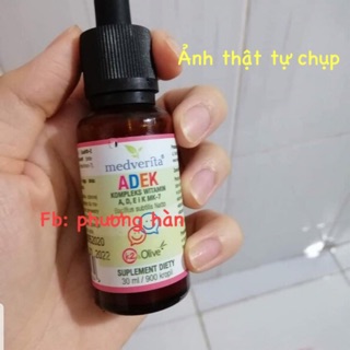 Vitamin D3-K2 ADEK có thêm vitamin A và E cho bé từ sơ sinh