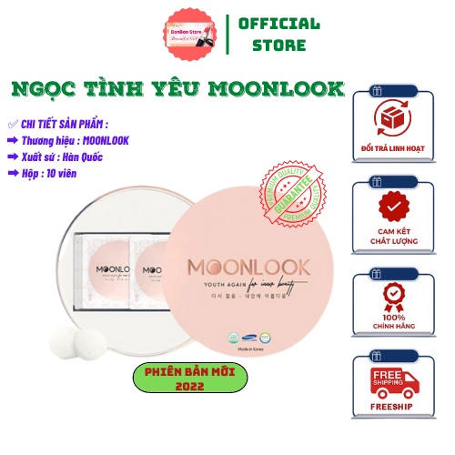 Ngọc Tình Yêu MoonLook Hàn Quốc, Hiệu Quả Ngay Lần Đầu Sử Dụng, Phiên Bản Mới 2022 - Hộp 10 viên [ CHÍNH - HÃNG ]