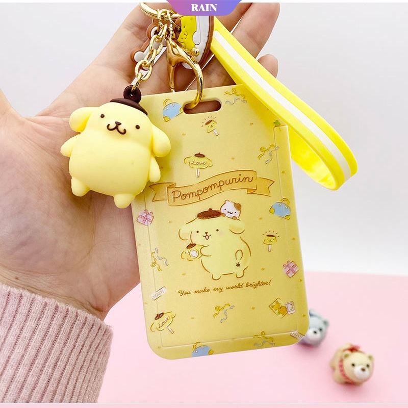Ví Đựng Thẻ Hình Nhân Vật Hoạt Hình Cinnamoroll Có Dây Đeo Cho Học Sinh