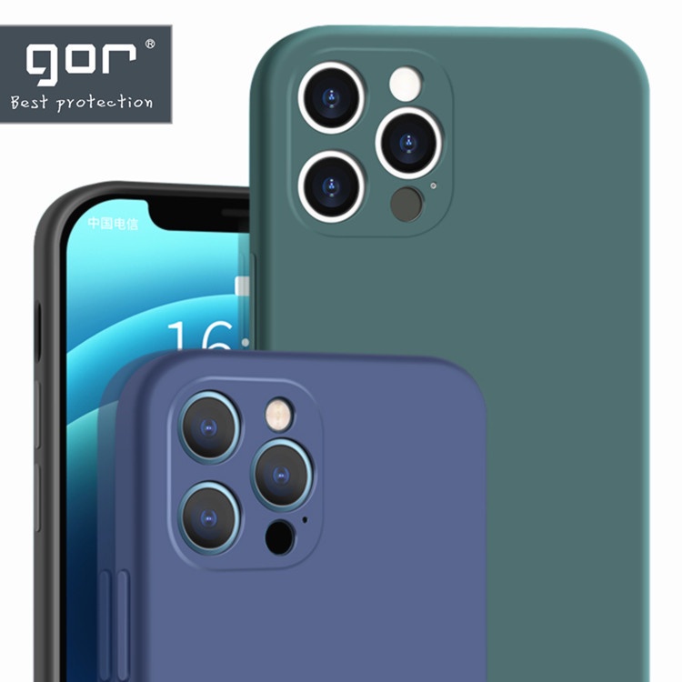 Ốp Lưng Silicon Chống Bám Bẩn GOR cho iPhone 13/ 13 Pro/ 13 Pro Max - Hàng Chính Hãng