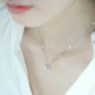 Dây chuyền bạc khối lập phương đẹp giá rẻ cho nữ