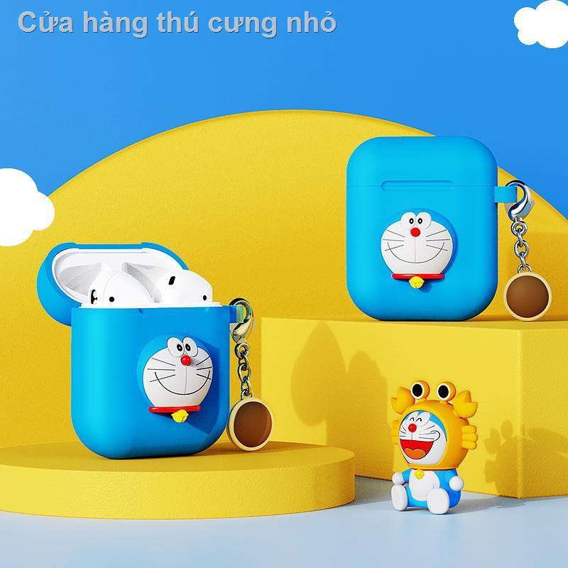 Vỏ Bảo Vệ Hộp Sạc Airpods Airpods 2 Hình Doraemon 3d Độc Đáo Cá Tính