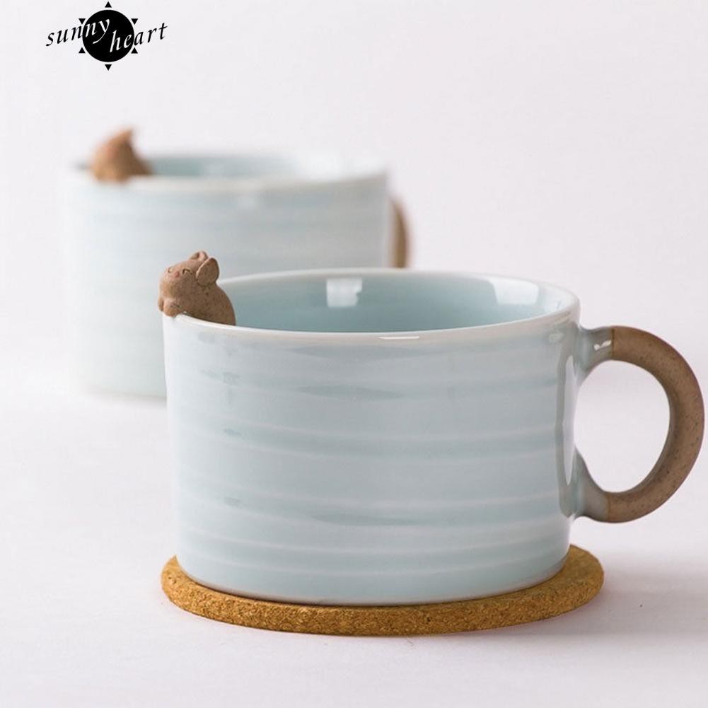 6 Đế Lót Ly Tròn Bằng Gỗ