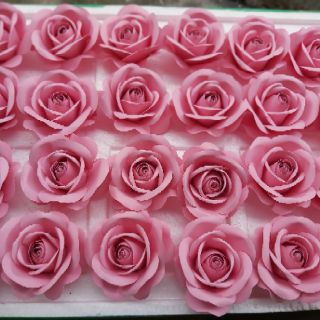 Đầu bông hoa hồng giấy mỹ thuật