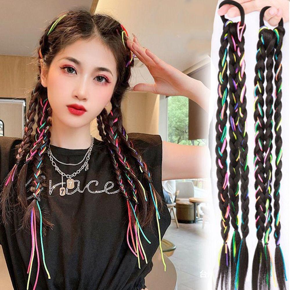 Dây Buộc Tóc Giả Thắt Bím Bằng Sợi Chịu Nhiệt Độ Cao