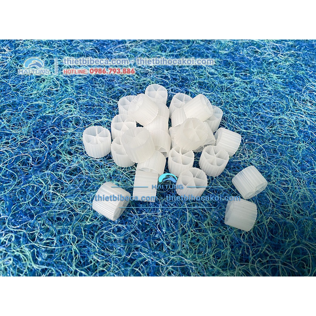 Hạt lọc kaldnes 1kg, Vật liệu lọc chuyên dụng dành cho bể cá, hồ Koi