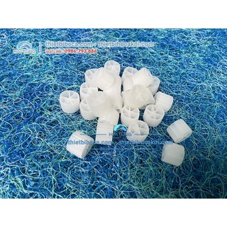 Hạt lọc kaldnes 1kg, Vật liệu lọc chuyên dụng dành cho bể cá, hồ Koi