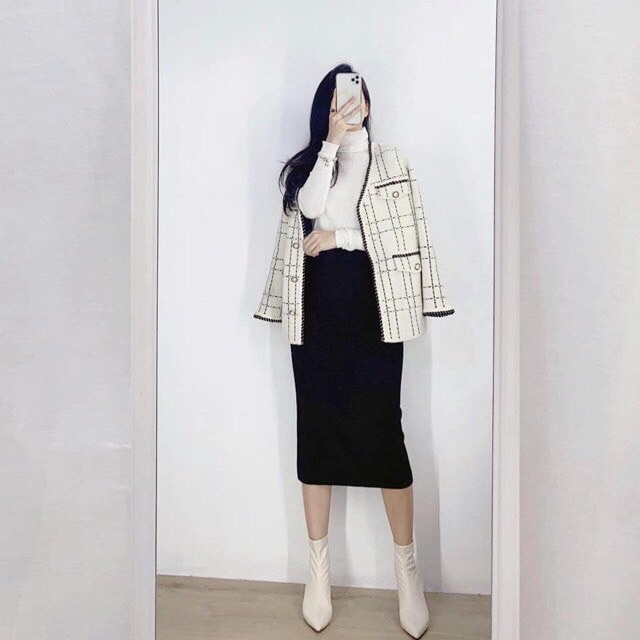 Order áo dạ tweed viền