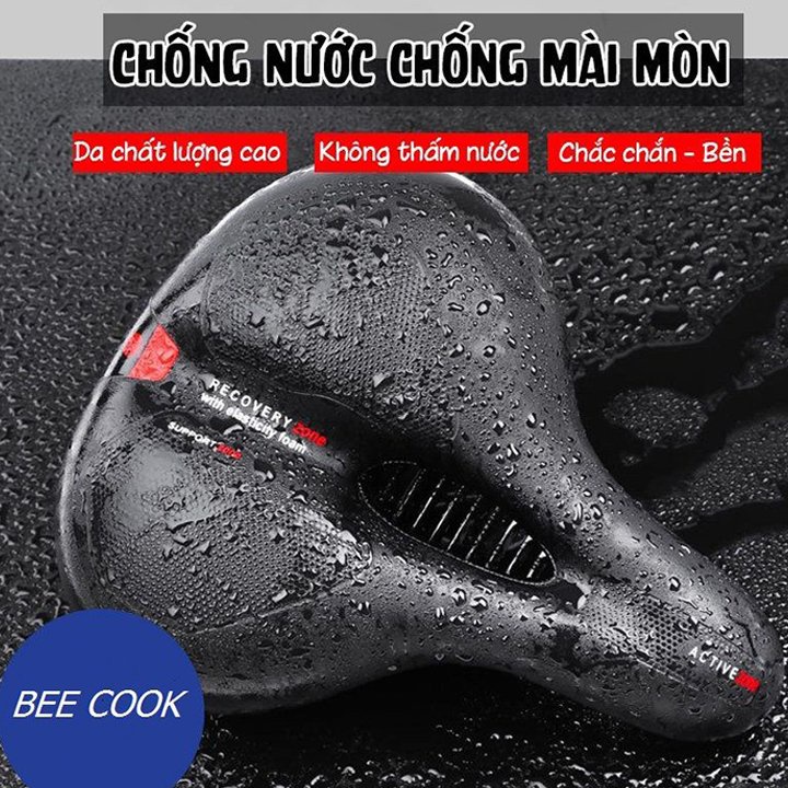 Yên xe đạp thể thao siêu êm chống nước, yên xe đạp Active thoáng khí có phản quang