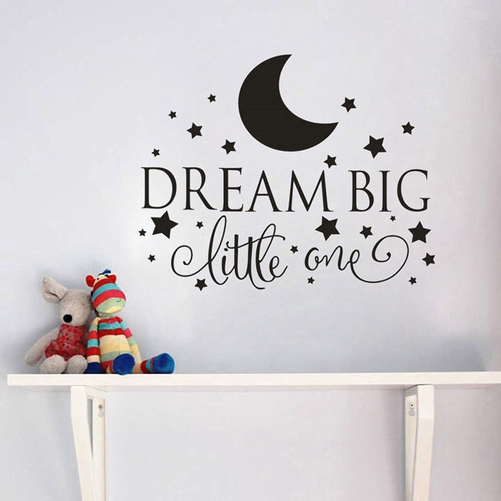 Sticker dán tường hình ngôi sao lớn dùng trang trí phòng ngủ cho trẻ nhỏ