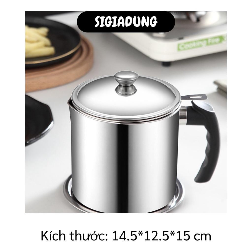 [SGD] Ca Lọc Dầu - Bình Lọc, Trữ Dầu Ăn Có Lưới Lọc Cặn Bằng Thép Không Gỉ 9582