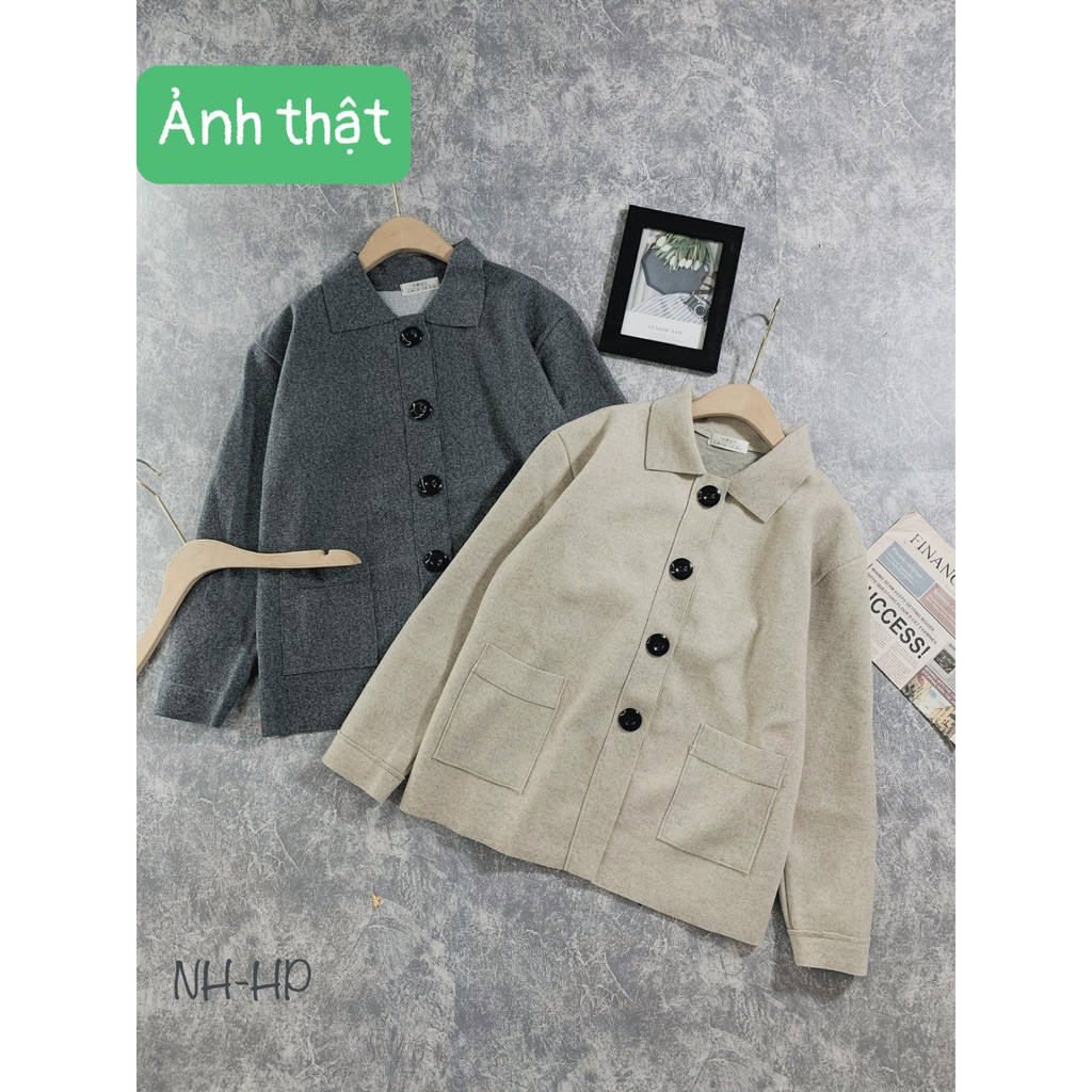 Áo khoác chất len dạ tiêu Hàn Quốc
