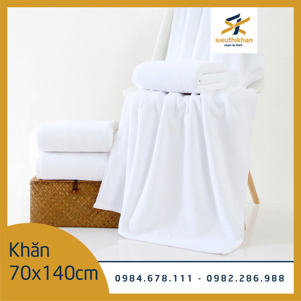 Khăn tắm khách sạn NamyA kích thước 70*140cm, chất liệu 100% cotton dùng cho khách sạn 3-5 sao | SIÊU THỊ KHĂN