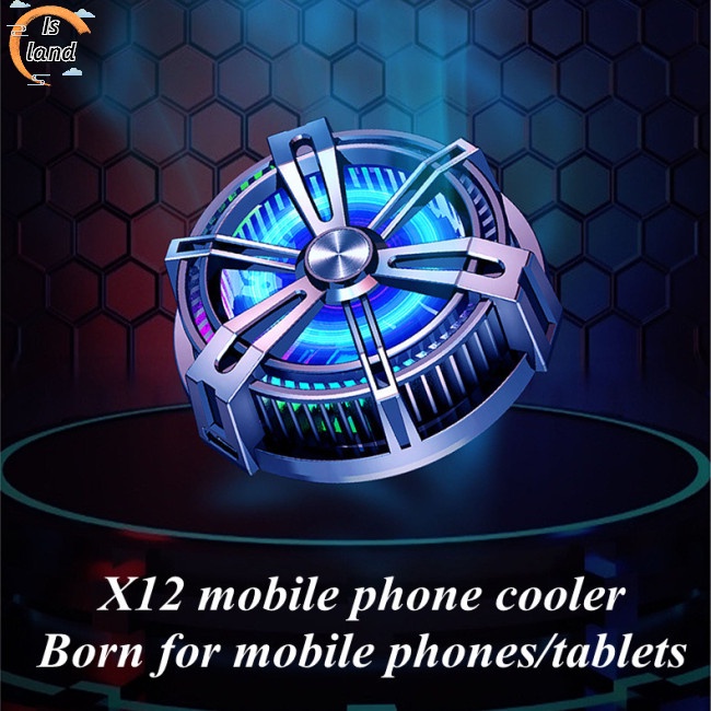 Quạt Tản Nhiệt Chơi Game Bán Dẫn X12 Nhỏ Gọn Tương Thích Với Điện Thoại Android