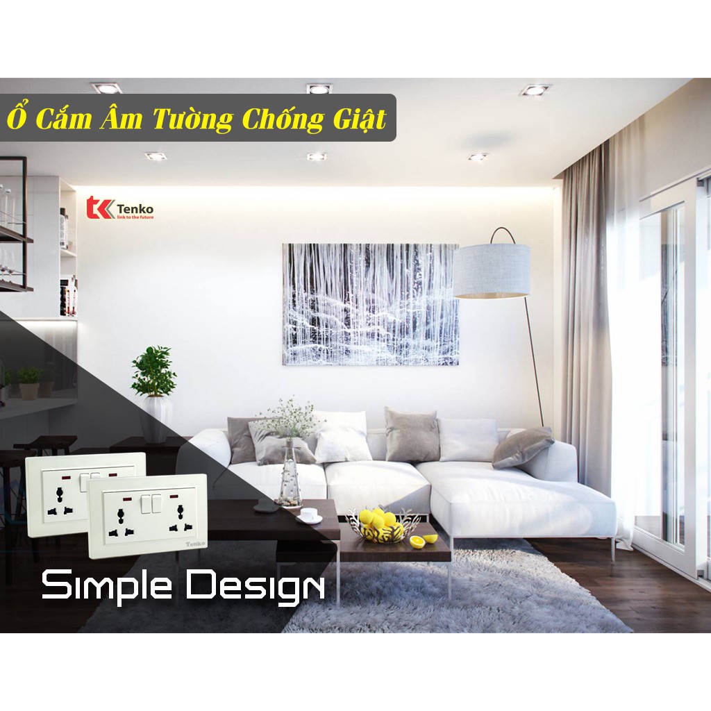 Mặt Ổ Cắm Điện Âm Tường Ổ Có Màn Che Chống Giật, Có Công Tắc Nguồn Ổ Điện - Ổ điện Công Nghiệp TK-TT-132