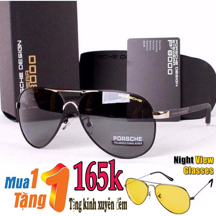 mắt kính porsche tặng kính xuyên đêm