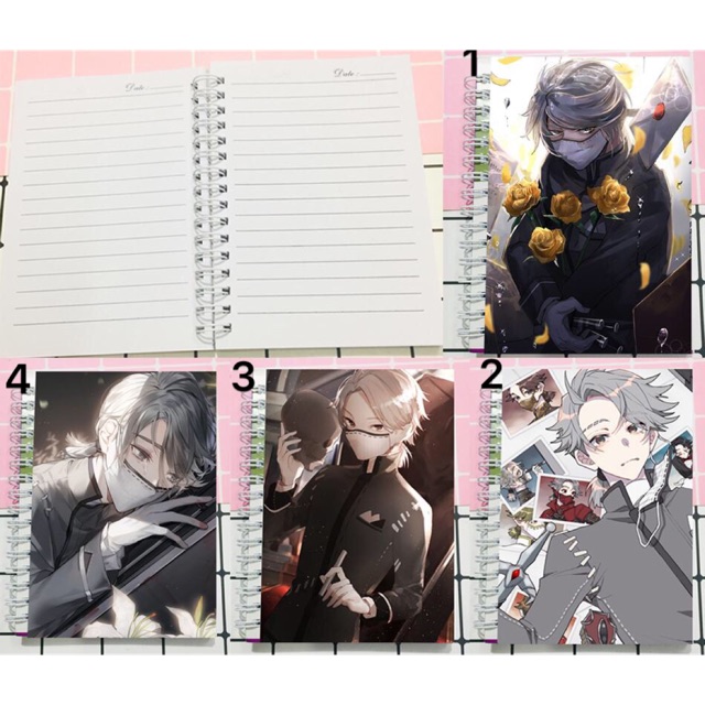 Sổ viết Aesop Carl ldentity V, sổ tay Game ldentity V Aesop Clarl