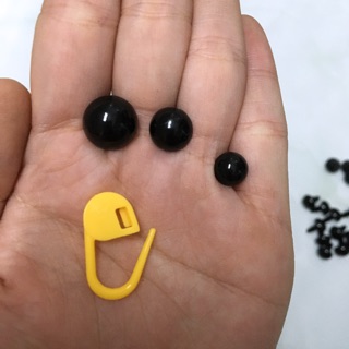 👀 Mắt chốt thú len - KÈM CHỐT - Mắt chốt đen