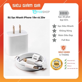 Bộ Sạc Nhanh 18W và 20W 🔥 CHÍNH HÃNG - FREE SHIP 🔥 Dành cho iPhone Các dòng iPhone 8Plus - iPhone 13 Pro Max