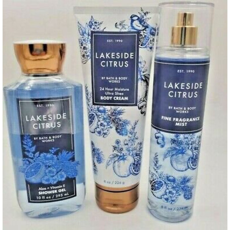 FALL 2020 | LAKESIDE CITRUS | Bộ Sản Phẩm Gel Tắm -  Dưỡng Thể - Xịt Thơm Toàn Thân Bath & Body Works | BigBuy360 - bigbuy360.vn