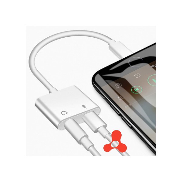 Jack Cáp Chuyển Đổi Tai Nghe Sang 3.5mm Và ,Vừa Sạc Vừa Sử Dụng Tai Nghe-Hỗ Trợ Mic