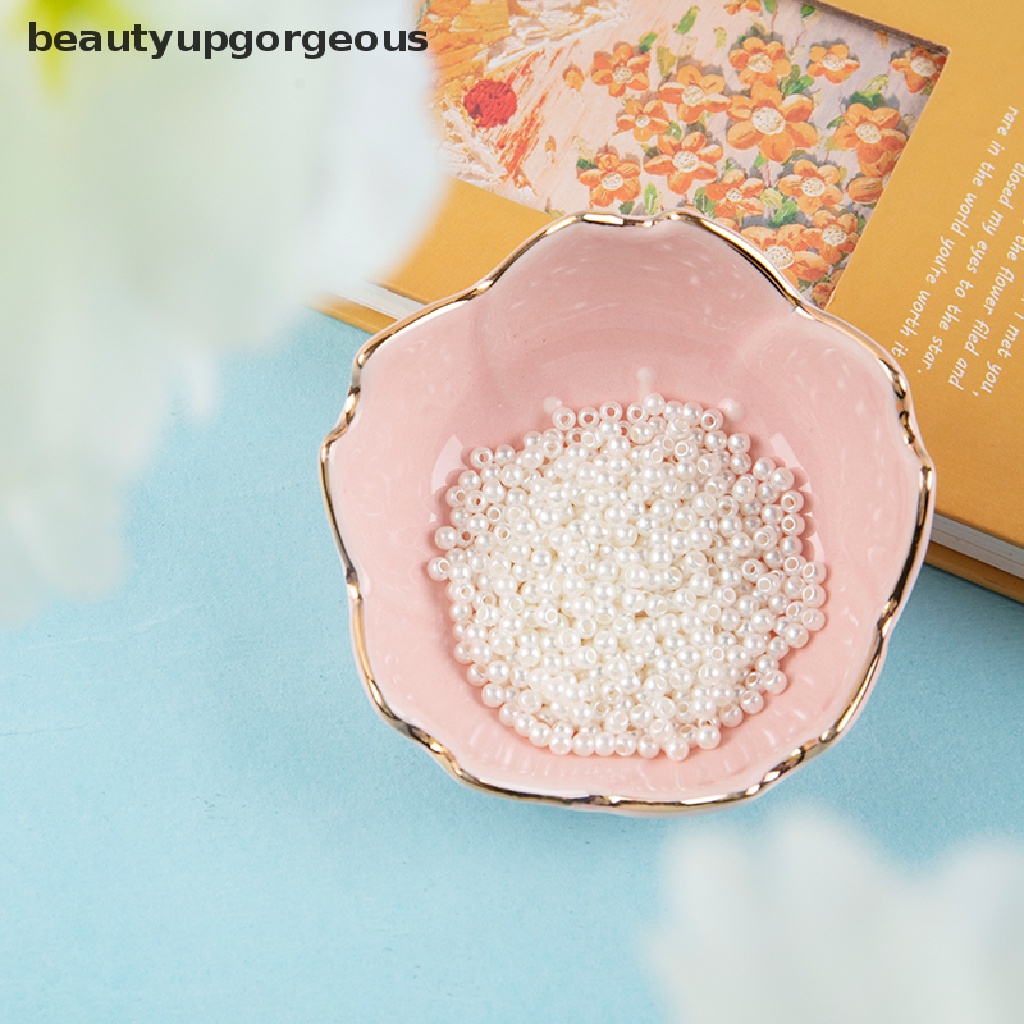 [Beautyupgorgeous] Hạt Ngọc Trai ABS Giả Màu Trắng Be Dùng Làm Trang Sức DIY